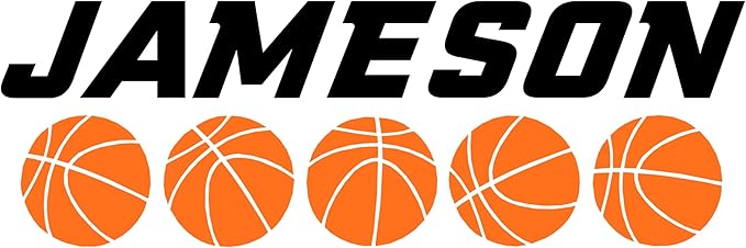 Custom Name Basketball Wall Decal by WallTag