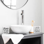 CQM 2 PCs Funny Bathroom Decor, Humorous Bathroom Decorative Sign, Rustic - Image 3