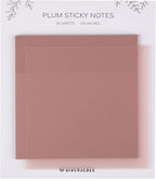DiverseBee 50 Sheets Pastel Transparent Sticky Notes, 3x3” Clear Sticky Tabs by DiverseBee