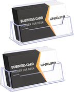 Uniclife 2 Pack Acrylic Business Card Holder by UnicLife