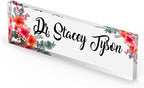 Artblox Personalized Office Desk Name Plate and Business Card Holder | Clear - Image 4