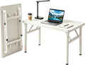 Small Folding Computer Desk - 31.5 Inch Foldable Small Spaces Compact Desk,No Assembly,Bedroom, Dorm and Apartment,Portable Study for Home Office Table