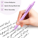 Piochoo Gel Pens, Quick Dry Black Gel Ink Pens Fine TIp, No Smudge, Smooth - Image 3
