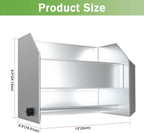 woiron aluminum hand cleaning station organizer bracket (silver), close-up detail