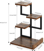 YMYNY Desktop Shelf Organizer, 4 Tier Storage Display Rack, Desk Shelf - Image 3