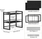 ART-GIFTREE Office Desk Shelf Organizer, Wood Desktop Bookshelf Supplies - Image 3