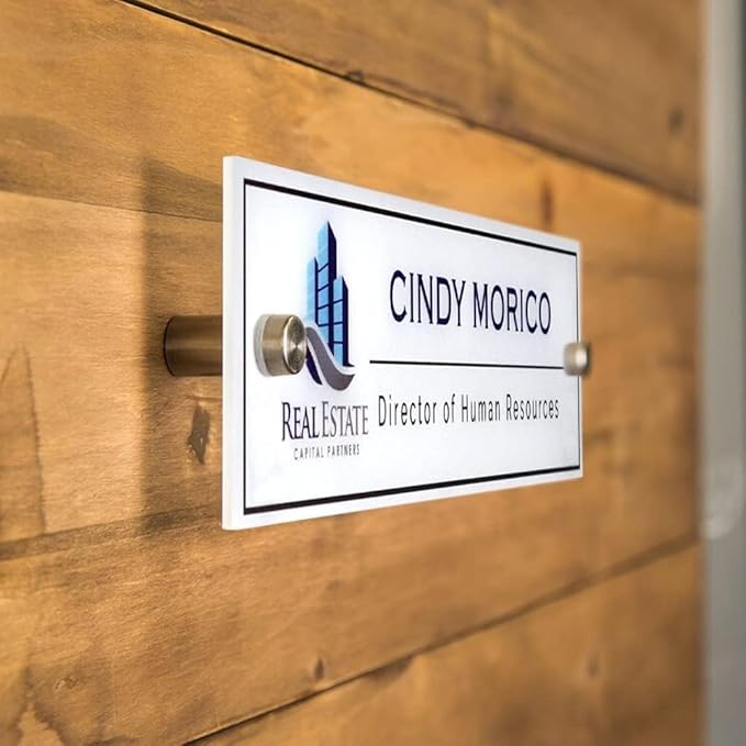 Personalized Office Door Sign, Custom Acrylic Name Plate - Image 3