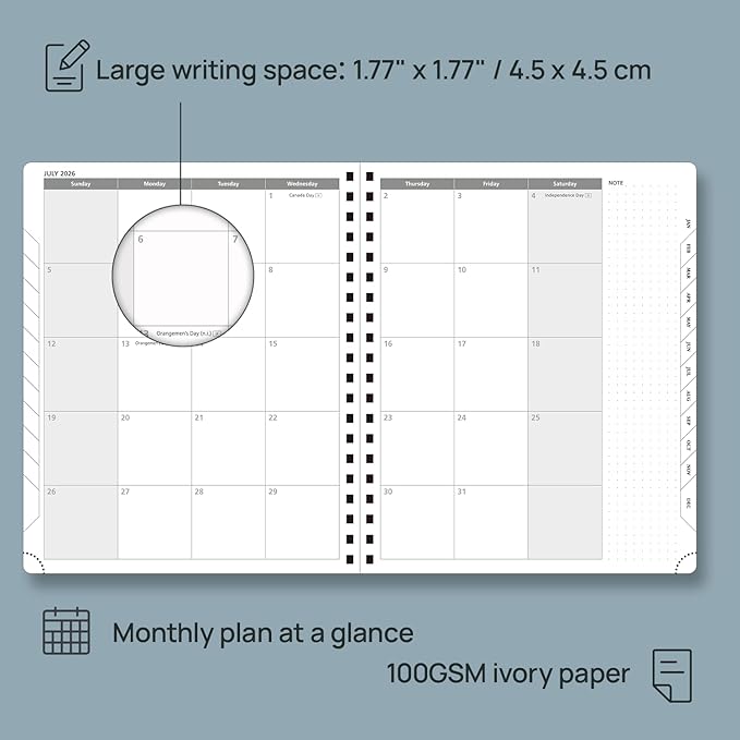 POPRUN 2026 Planner with Hourly Schedule, Vertical Layout - Image 4
