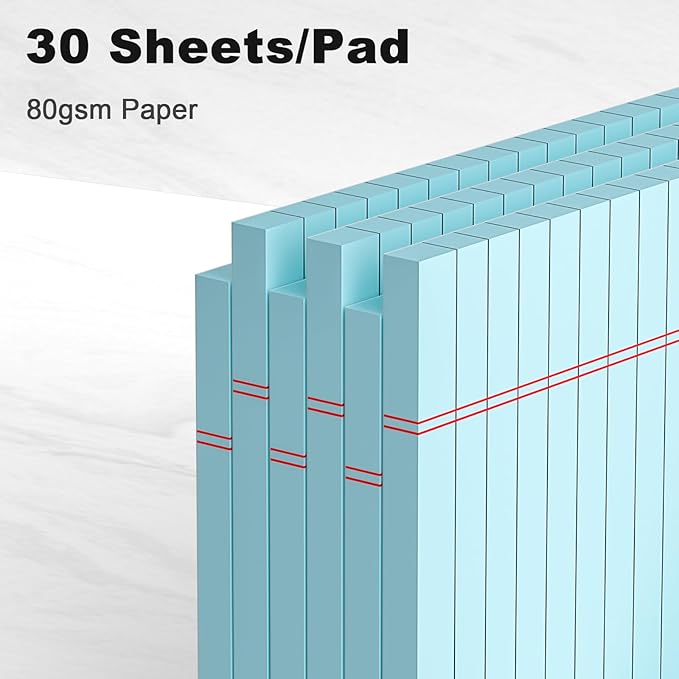 AILZFEI 6pcs Small Note Pad 5x8 College Ruled Blue Legal Pads Paper Notepads 6 - Image 3