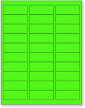 NextDayLabels - 8-1/2 x 11" Neon Color High Light Fluorescent Labels by NextDayLabels