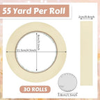 Fainne Masking Tape Bulk General Purpose Masking Painting Tape 55 Yards - Image 2