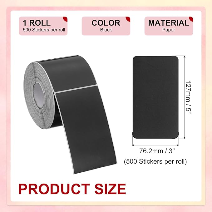 PATIKIL 3 x 5 Inch Rectangle Inventory Color Coding Labels 1 Roll, Square - Image 2