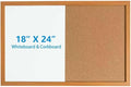Combination Writeboard 24"x 18" Magnetic Whiteboard & Cork Board Dry Erase by YoupuStationery