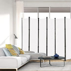 MAYOLIAH 6 Panel Folding Privacy Screen 9ft Wide, 6ft Tall Partition Room - Image 2