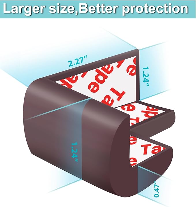 12 Pack Soft Corner Protector Baby Proofing Edge and Corner Guards, Table - Image 3