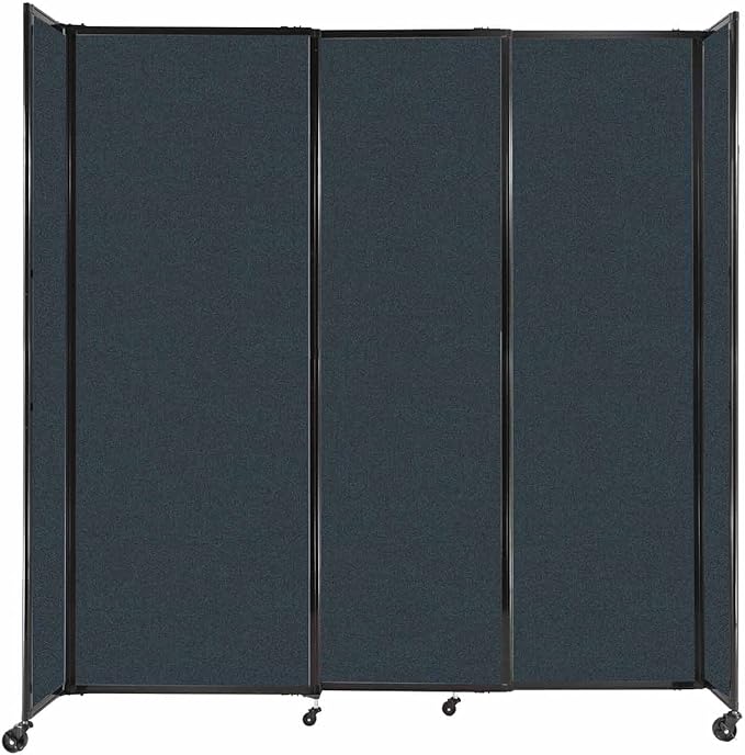 Versare Straightwall Sliding Portable Wall Partition | Freestanding Office by VERSARE