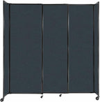 Versare Straightwall Sliding Portable Wall Partition | Freestanding Office by VERSARE