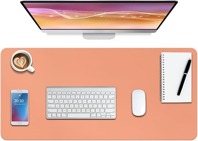 Boutilon Leather Desk Pad Protector, Non-Slip Mouse Pad, Laptop Desk Pad by Boutilon