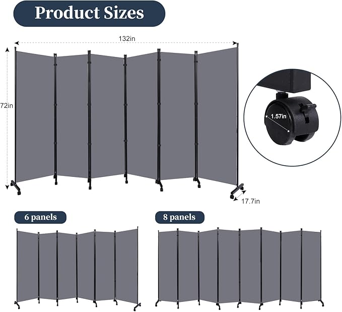 Room Divider Folding Privacy Screens - Image 6