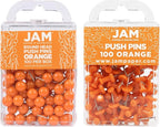 JAM PAPER Colorful Push Pins by JAMPaper
