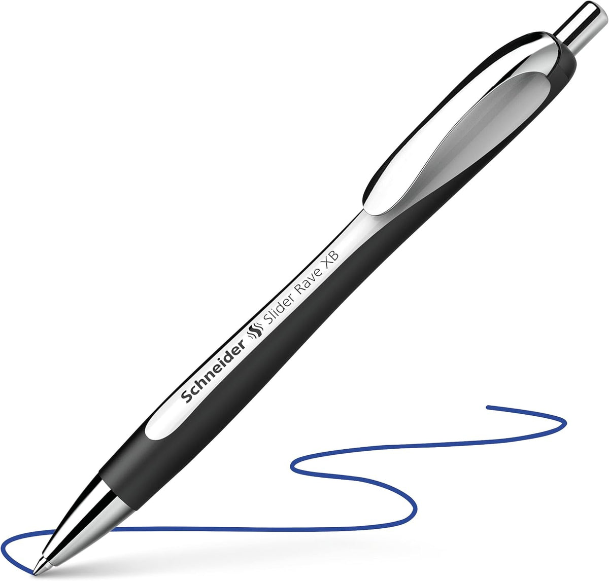Schneider Limited Edition Slider Rave Black, XB (Extra Broad) Ballpoint Pen, ...
