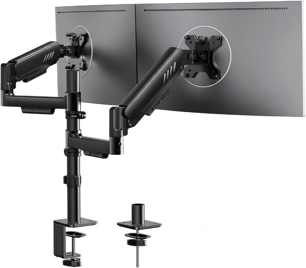 ergear dual monitor stand, stacked monitor mount for, main product view