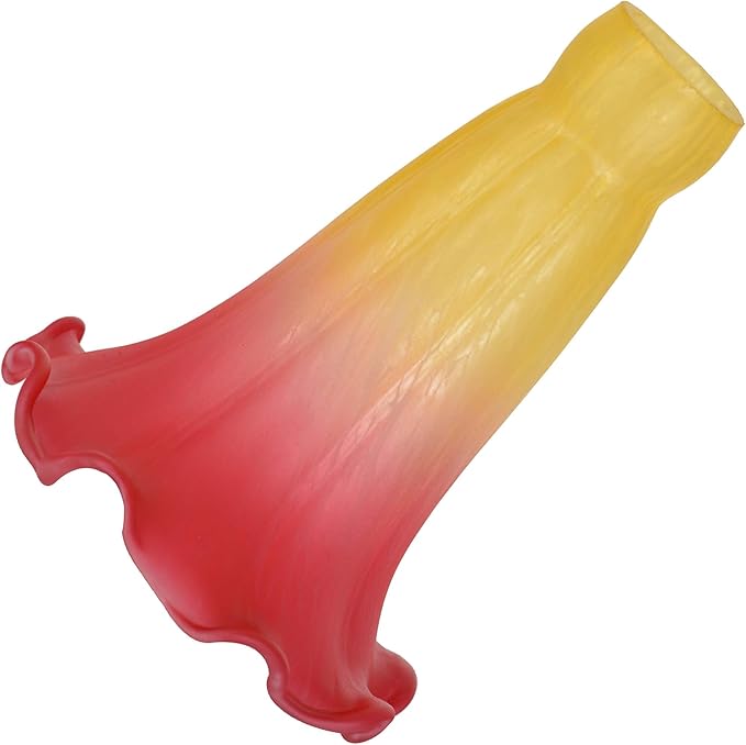 Bieye LS12S Lily Flower Blown Glass Lampshade by Bieye