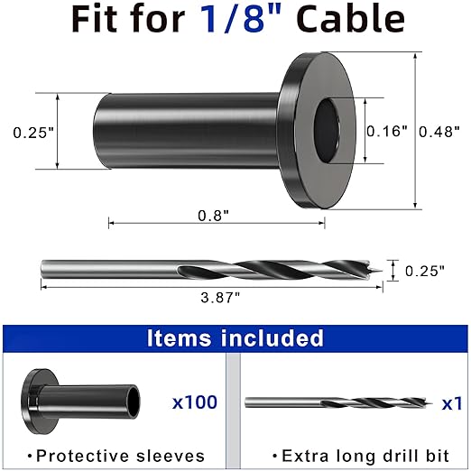 100 Pack Cable Railing Protector Sleeves - Image 7