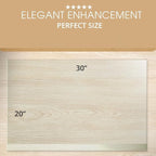 Clearly Innovative Premium Tempered Glass Desk Pad | 20" x 30" Desk Protector | - Image 3