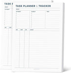 Task Planner & Tracker 8.5 x 11 Tear-Off 70 Sheet Planner Pad – Project by Emblissom