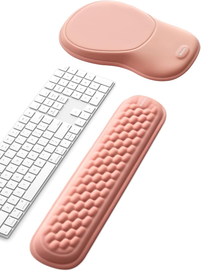 Meatanty Keyboard and Mouse Wrist Rest Set, Ergonomic Wrist Pad Support by Meatanty