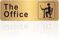 The Office Sign for Home and Business Door，Self-Adhesive Waterproof and by LUHIMO