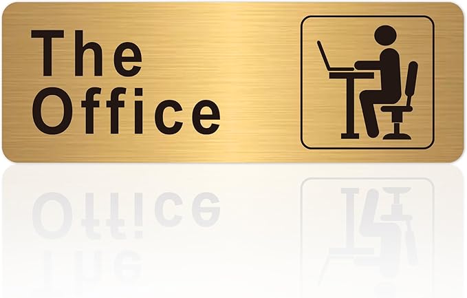 The Office Sign for Home and Business Door，Self-Adhesive Waterproof and by LUHIMO