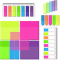 BAYTORY 700 Sheets Transparent Sticky Notes, Self-Adhesive Translucent Writable by BAYTORY