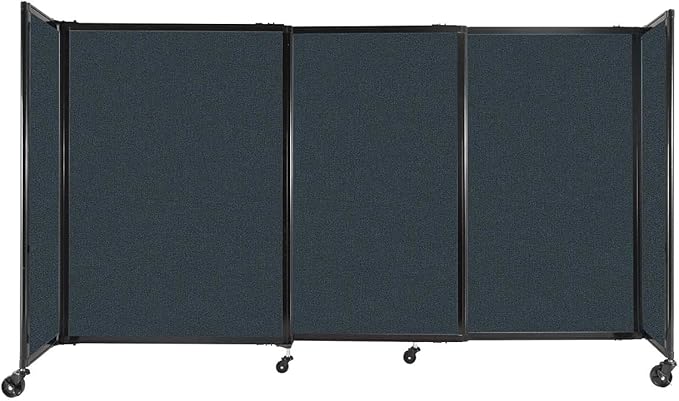 Versare Straightwall Sliding Portable Wall Partition | Freestanding Office by VERSARE