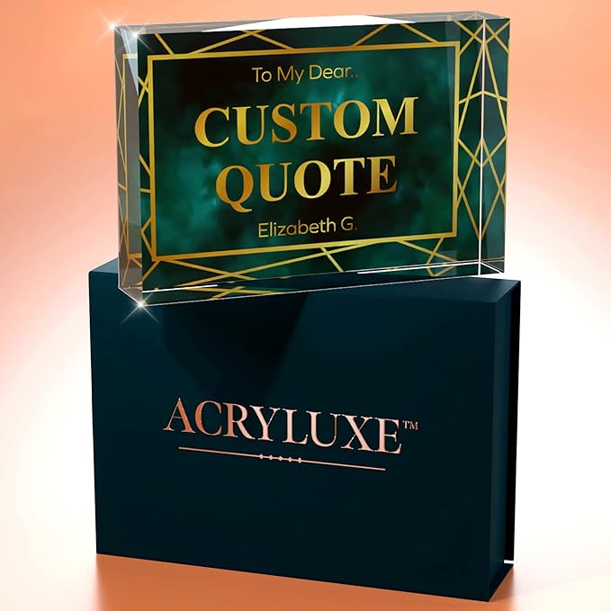 Personalized Gifts, Custom Quote Block Letter Board, Crystal-Clear Acrylic - Image 7