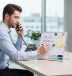MXG 10x10 Inch Magnetic Dry Erase Board, Double Sided Small Whiteboard - Image 2