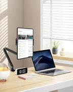 Tablet Stand for Desk/Bed, Adjustable iPad Holder Clamp Mount, Foldable Tablet - Image 4