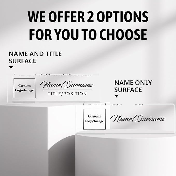 Personalized Name Plate for Desk Custom Acrylic Desk Name Plate Custom Employee - Image 4