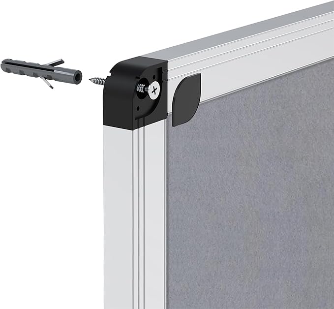 VIZ-PRO Notice Board Felt Gray, 48 X 36 Inches - Image 3