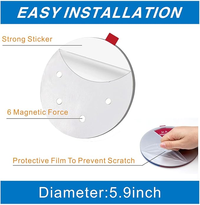 Beiyier 2 Pack 6 Option Office Privacy Sign, Round Rotating Hanger Business - Image 4