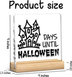 Halloween Countdown Acrylic Sign, Funny Halloween Countdown Advent Decorations - Image 3