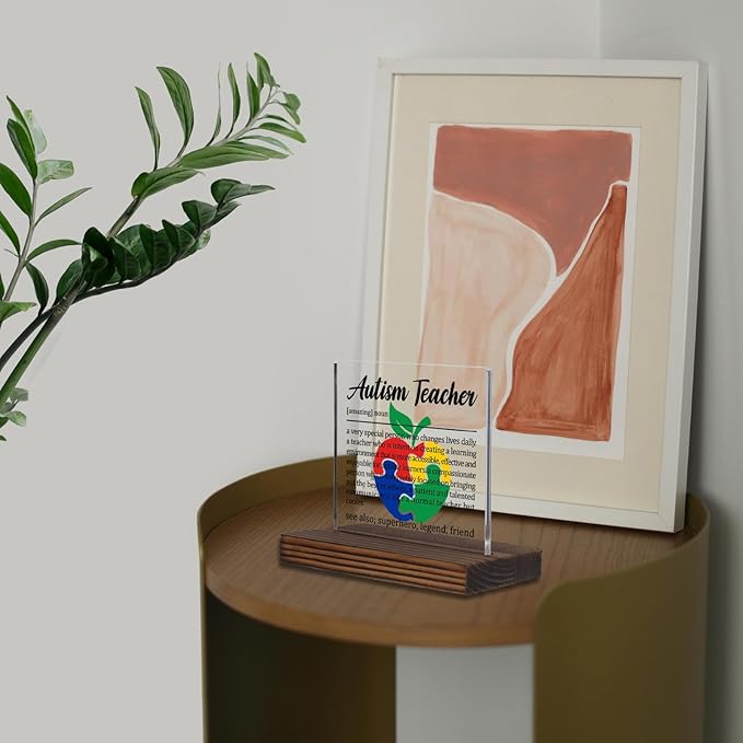 Autism Teacher Appreciation Gift, Special Education Teacher Thank You Sign - Image 5