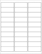 BESTEASY 30-up 500 Sheets 1" X 2-5/8" Address Shipping Labels by BESTEASYLABELPRINTER
