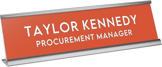Custom Engraved Desk Plate | Personalized by 904Custom