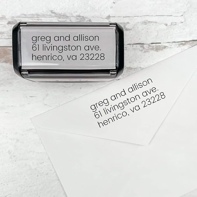 Self Inking Modern Address Stamps | Custom Return Address Stamper by 904Custom