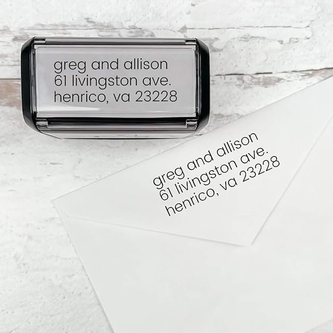 Self Inking Modern Address Stamps | Custom Return Address Stamper by 904Custom