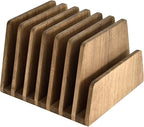 KIRIGEN Wood File Mail Organizer 7 Slots File Paper Holder Desktop Wood by KIRIGEN