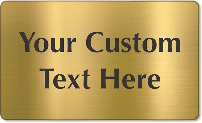 SmartSign Custom Brass Sign - Image 5