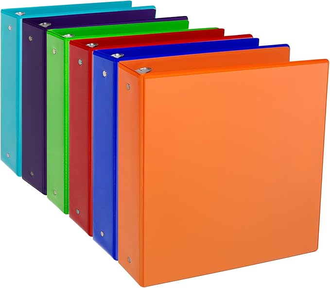 CIXILDTS 2-inch Round Ring Binder, Durable 2" 3 Ring Binder Fit Letter Size by CIXILDTSOffice
